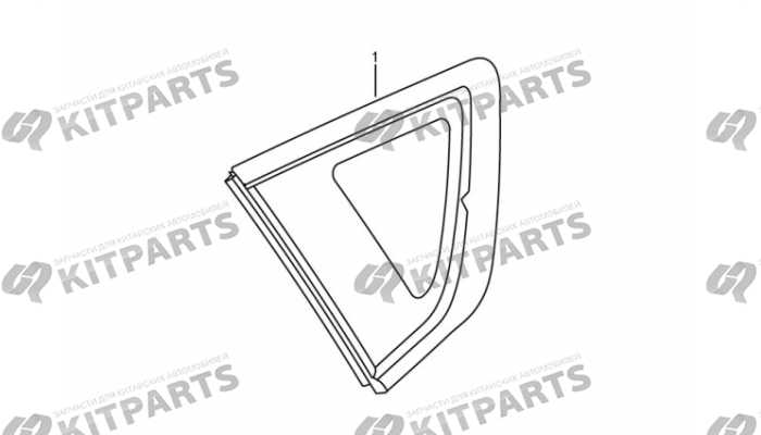 Стекло боковое заднее Dong Feng AX7