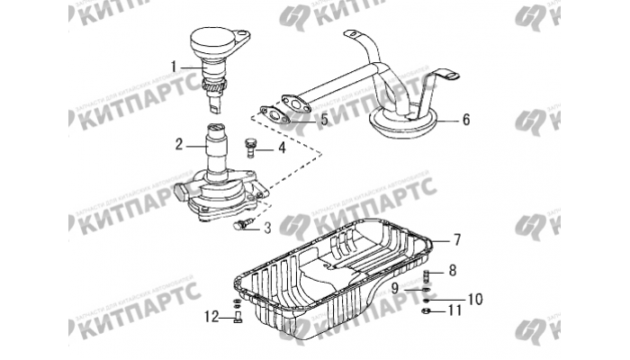 Насос. картер масляный Great Wall Wingle 5