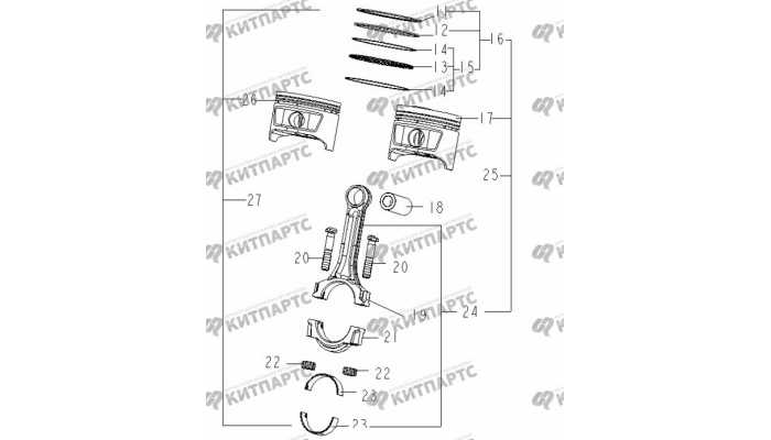 Поршень Geely Otaka (CK)